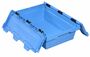 Transportbeh�lter mit Klappdeckel F400 Ship 173 HL 600x400x199, blau