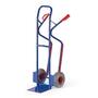 Stapelkarre mit Treppenrutschkufen, Vollgummireifen, 300 mm Schaufelbreite 