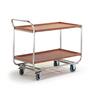Alu-Tischwagen Holzrand 