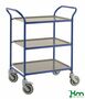 Servierwagen mit drei herausnehmbaren Tabletts 