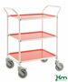 Servierwagen mit drei herausnehmbaren Tabletts 
