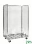 Gitterwagen mit 3 Seitenteilen und Feststeller 