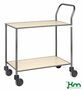 Servierwagen mit melaminbeschichteten Bden, Feststeller 