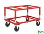 Palettenwagen geeignet f�r gro�e Paletten, gebremst 