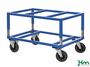 Palettenwagen geeignet f�r gro�e Paletten, gebremst 