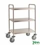Verschwei�ter Edelstahlwagen mit Feststeller 
