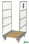 Rollcontainer mit Holzboden, gebremst 