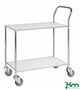 Kleiner Tischwagen mit 2 B�den und Feststeller 