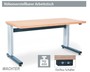 Elektrisch h�henverstellbarer Arbeitstisch B/T/H 1500x600x710-1110 mm
