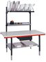 Packtisch | Arbeitstisch h�henverstellbar B/T/H 1600x800x690-960 mm