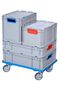 Transportroller EuroRoll f�r Eurobeh�lter, rot