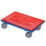 Transportroller EuroRoll f�r Eurobeh�lter, rot