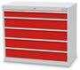 Bedrunka+Hirth Schubladenschrank T500 5 Schubladen B/T/H 980x500x819 mm