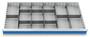 Schubladeneinsatz Metalleinteilung 1200x600 mm BLH 150 mm
