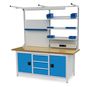 Werkbank | Kastenwerkbank 3 x Schublade 2 x Flgeltr B/T/H 2000x750x959 mm