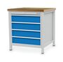 Werkbank | Kastenwerkbank 4 x Schublade B/T/H 810x750x959 mm