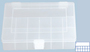Sortimentskasten PP-Compact, 13 Fcher, transparent, 10 Stk.