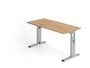 Schreibtisch h�henverstellbar | Home Office | B/T 1400 x 672 mm