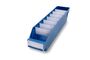 Lagerk�sten | Regalbox T/B/H 400x90x95 mm, blau, 40 St�ck