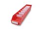 Lagerk�sten | Regalbox T/B/H 600x120x95 mm, rot, 30 St�ck