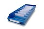 Lagerk�sten | Regalbox T/B/H 600x240x95 mm, blau, 15 St�ck