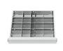 Schubladeneinsatz Metalleinteilung 500x450 mm BLH 75-200 mm 