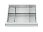 Schubladeneinsatz Metalleinteilung 500x450 mm BLH 75-200 mm 