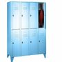 Garderobenschrank 4 Abteile, 8 F�cher, Abteilbreite 300 mm