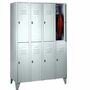 Garderobenschrank 4 Abteile, 8 F�cher, Abteilbreite 300 mm