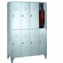 Garderobenschrank 4 Abteile, 8 F�cher, Abteilbreite 300 mm