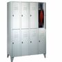 Garderobenschrank 4 Abteile, 8 F�cher, Abteilbreite 300 mm