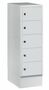 Schlie�fachschrank, 1 Abteil, 5 F�cher, Abteilbreite 300 mm