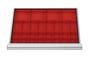 Schubladeneinsatz Kleinteilek�sten 600x450 mm BLH 50 mm 