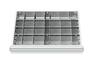 Schubladeneinsatz Metalleinteilung 600x450 mm BLH 75-200 mm 