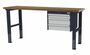 Arbeitstisch h�henverstellbar 3 x Schublade BxTxH 2000x600x760-1060 mm