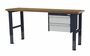 Arbeitstisch h�henverstellbar 2 x Schublade BxTxH 2000x600x760-1060 mm