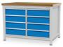 Werkbank | Kastenwerkbank 8 x Schublade B/T/H 1250x750x959 mm