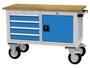 Mobile Werkbank mit 4 Schubladen und Fl�gelt�re 1200x540x820 mm