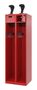 C+P Feuerwehrspind Evolo, Modell Praktus, 2 Abteile, Abteilbreite 300 mm, Feuerrot
