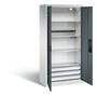 C+P Akku-Ladeschrank f�r 5 E-Werkzeuge H/B/T 1950x930x500 mm Lichtgrau/Anthrazit