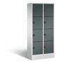 C+P Schlie�fachschrank Evolo mit Ladefunktion, 8 F�cher, H/B/T 1800x810x500 mm Lichtgrau/Anthrazit