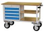 Mobile Werkbank, 4 x Schublade, 2 x Fachboden 1200x540x820 mm