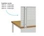 Werkbankhalterung f�r Lochplatte, H�he 450 mm