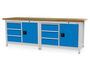 Werkbank | Kastenwerkbank 6 x Schublade 2 x Fl�gelt�r B/T/H 2500x750x959 mm
