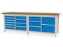 Werkbank | Kastenwerkbank 15 x Schublade B/T/H 2500x750x859 mm