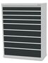 Bedrunka+Hirth Schubladenschrank T500 9 Schubladen B/T/H 980x500x1319 mm