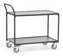 Fetra Tischwagen Grau, 2 Etagen, Tragkraft 300 kg, 1000x600 mm