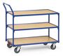 Fetra Tischwagen, 3 Etagen, Tragkraft 300 kg, 1000x600 mm