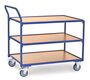 Fetra Tischwagen, 3 Etagen, Tragkraft 300 kg, 1000x700 mm