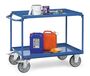 Fetra Tischwagen, 2 Blechwannen, Tragkraft 400 kg, 850x500 mm